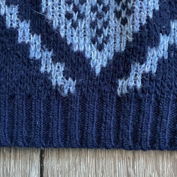 Vintage Separate Issue Women’s Heart Sweater Blue Pink Knit USA‎ Medium 80s 90s - Picture 11 of 11